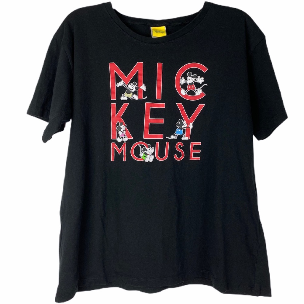 Disney Mickey Mouse black cotton t-shirt size L